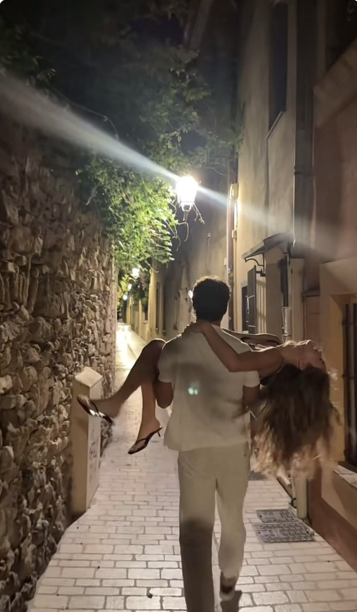 Carried home through an old town alley